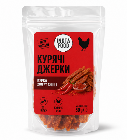ДЖЕРКИ КУРЯЧІ SWEET CHILLY 50 г 90005 фото