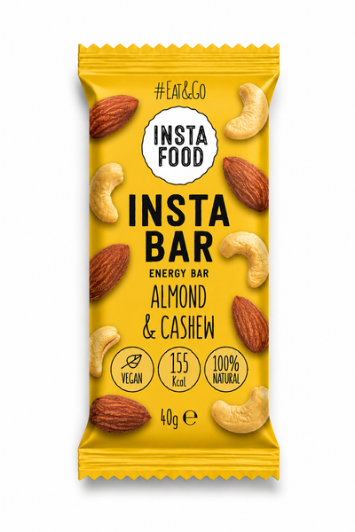 Сет батончиків Insta Food кеш'ю мигдаль нут - 20 шт 60019 фото