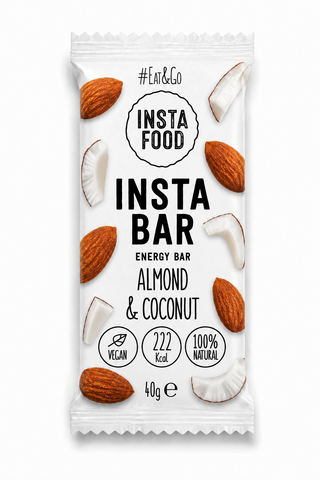 Батончик Insta Food мигдаль кокос 40 г 40002 фото