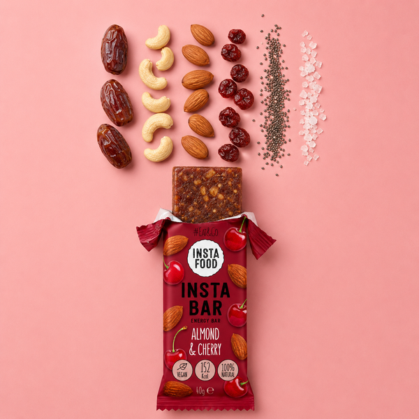 Insta Bar Natural Energy Bar Almond Cherry Chia 40 g