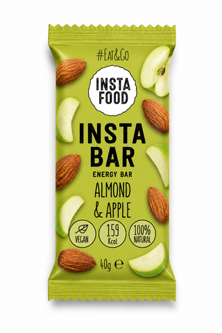 Insta Bar Natural Energy Bar Almond Apple Cranberries 40 g